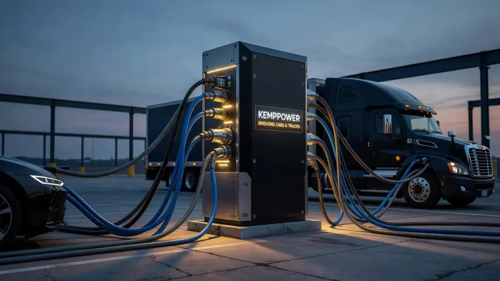 Kempower Charger Bridges Cars and Trucks on One Dispenser
