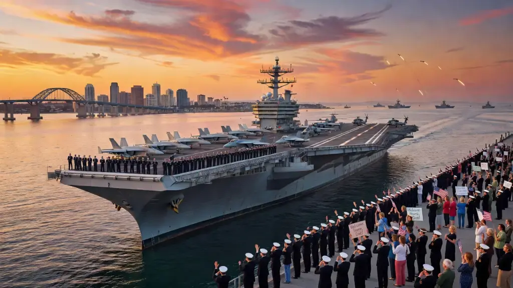 USS Abraham Lincoln Returns Home After Grueling Iran-Linked Deployment